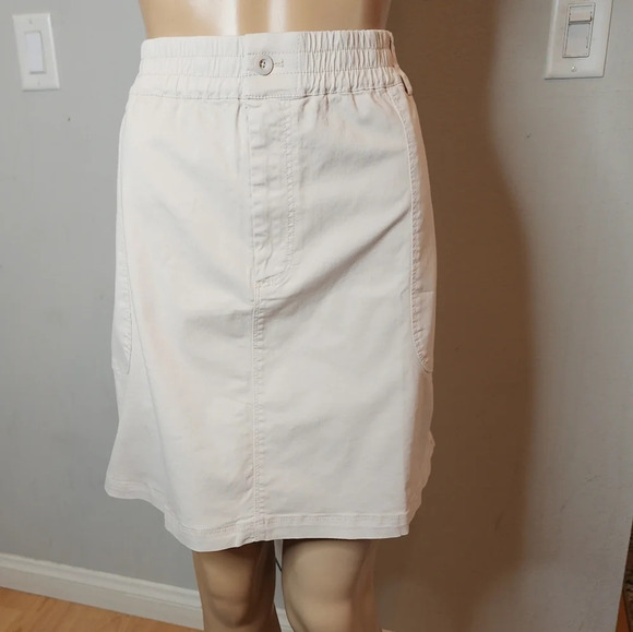 NWT Michael Stars Stretch Twill Beige Monroe Mini Skirt plus size 3X - Picture 5 of 16